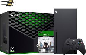 Latest Xbox Series X Gaming Console Bundle - 1TB SSD Black Xbox Console and Wireless Controller with AC Valhalla and Mytrix HDMI Cable