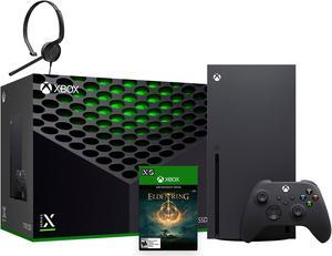 Latest Xbox Series X Gaming Console Bundle - 1TB SSD Black Xbox Console and Wireless Controller with Elden Ring and Mytrix Chat Headset