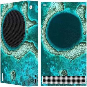 Mytrix Whole Body Protective Skin for Xbox Series S Gaming Console, Durable Vinyl Decal Style Easy Apply Skin Wrap Stickers for Xbox - Great Blue Hole