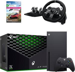 Xbox Series X 1TB Ulra Fast SSD Gaming Console with Logitech G920 Racing Wheel Set  Forza Horizon 5