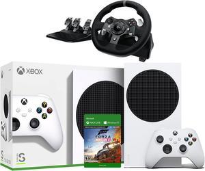 Xbox Series S All Digital 512GB SSD Gaming Console with Logitech G920 Racing Wheel Set  Forza Horizon 4