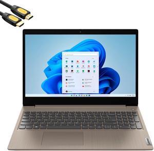 Lenovo IdeaPad 3 Touch Screen Laptop, 15.6" HD Touchscreen Display, 11th Gen Core i3-1115G4, 8GB DDR4 RAM, 256GB PCIe SSD, WiFi 6, HDMI, SD Card Reader, Keypad, Mytrix HDMI Cable, Almond, Win 11