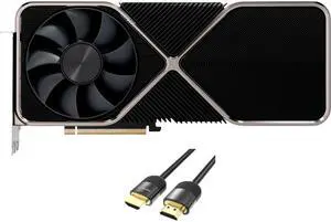 NVIDIA GeForce RTX 3090 Ti Graphics Card Founders Edition 24GB GDDR6X PCI Express 4.0 Antialiasing and anisotropic filtering w/ MT HDMI 2.1 Cable(4k@120Hz/8K@60Hz) NVIDIA GeForce RTX 3090 Ti Graphics Card Founders Edition 24GB GDDR6X PCI Express 4.0 Antialiasing and anisotropic filtering w/ MT HDMI 2.1 Cable(4k@120Hz/8K@60Hz)