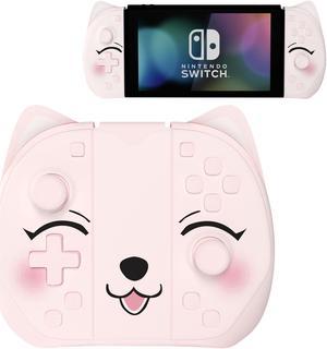 Mytrix Peachie Joycon Wireless Controller for Nintendo Switch, Mappable Button, Wake Up, Turbo, Vibration, Motion Function, L/R NS Remote Joy-Con Replacement for Switch, Switch OLED & Switch Lite