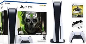 PlayStation 5 Disc Edition Call of Duty Modern Warfare II Bundle with Rainbow 6 Extraction and Mytrix Controller Charger