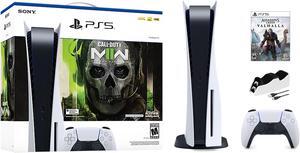 PlayStation 5 Disc Edition Call of Duty Modern Warfare II Bundle with AC Valhalla and Mytrix Controller Charger