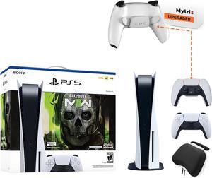 PlayStation 5 Disc Edition Call of Duty Modern Warfare II Bundle an Additional Mytrix Upgraded PS5 Controller with Remappable Back Paddles and Turbo Function Hard Shell Protective Controller Case