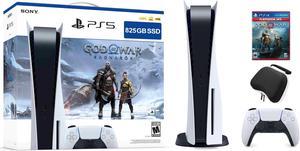 PlayStation 5 Disc Edition God of War Ragnarok Bundle with God of War and Mytrix Controller Case