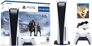 PlayStation 5 Disc Edition God of War Ragnarok Bundle with It Takes Two and Mytrix Controller Charger