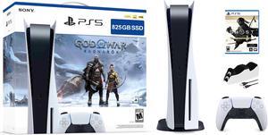 PlayStation 5 Disc Edition God of War Ragnarok Bundle with Ghost of Tsushima Director's Cut and Mytrix Controller Charger