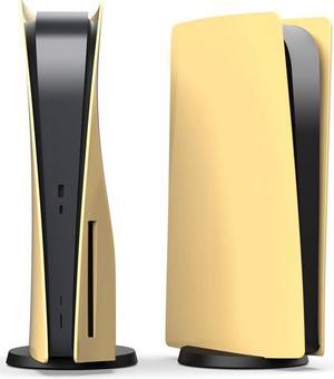 Mytrix PS5 Golden Yellow Faceplates for PS5 Disc Edition, Anti-Scratch Replacement Face Plate for PS5, Protective ABS Hard Shell - Yellow