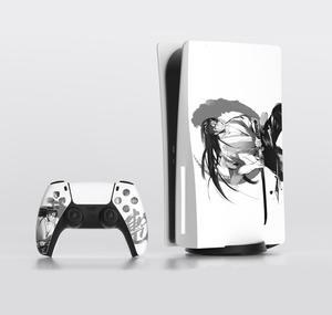 Mytrix Whole Body Protective Skin for PS5 Disc Console, Durable Vinyl Decal Easy Apply Style Wrap Stickers for PS5 - Japanese Samurai