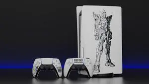 Mytrix Whole Body Protective Skin for PS5 Disc Console, Durable Vinyl Decal Easy Apply Style Wrap Stickers for PS5 - Zero-Kirin White