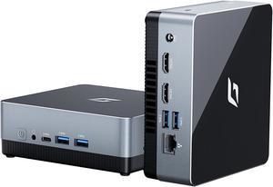 CyberGeek Nano Win 11 Pro Mini PC, Intel N5095A Quad-Core(Beat N5105) Up to 2.9Ghz, 8GB RAM 3200MHz, 128GB SSD Mini Computer, Micro Desktop with 4K Dual Display, USB-C, WiFi/BT, RJ45/HDMI/VESA