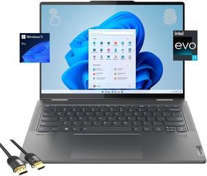 Lenovo Yoga 7i 2in1 Touch Laptop 140 IPS Display Intel Core i71355U Intel Iris Xe 16GB LPDDR5 512GB PCle Backlit KB FP Reader WiFi 6 Thunderbolt 4 Bluetooth Mytrix HDMI Win 11 Pro