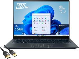 ASUS Zenbook 14X Touchscreen Laptop 145 28K OLED Display Intel 13th Gen 14Core i713700H Iris Xe Graphics 16GB LPDDR5 512GB PCIe 40 Backlit KB TB 4 WiFi 6E Mytrix HDMI Cable Win 11 Pro
