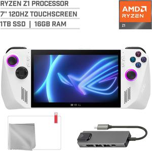 ASUS ROG Ally 1TB SSD Gaming Handheld 7-inch Touchscreen 120Hz FHD 1080p AMD Ryzen Z1  Processor, Mytrix Hub, Screen Protector, 3 Accessories: 4 in 1 Bundle
