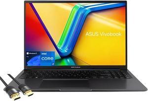 ASUS Vivobook 16 Laptop, 16 WUXGA Micro-Edge Display, 12th Gen Intel 10-Cores i7-1255U (Up to 4.7GHz), 40GB RAM, 2TB PCIe SSD, Keypad, Webcam, 180° Lay-Flat, HDMI, USB-C, Mytrix HDMI, Win 11 Pro