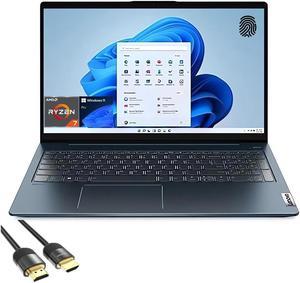 Lenovo Ideapad 5 Laptop, 15.6" FHD IPS Display, AMD 8-Cores Ryzen 7 5825U, 16GB RAM, 2TB PCIe SSD, Backlit KB, FP Reader, Keypad, Webcam, WiFi 6, USB-C, HDMI, Mytrix HDMI Cable, Win 11 Pro, Abyss Blue