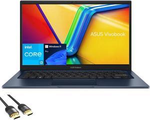 ASUS Vivobook Laptop for Students and Business, 14" FHD Micro-Edge Display, 12th Gen Intel Core i3-1215U, 16GB RAM, 1TB PCIe SSD, WiFi 6E, Webcam, 180° Lay-Flat, USB-C, Mytrix HDMI Cable, Win 11 Pro