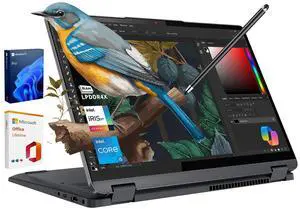 Lenovo IdeaPad Flex 5i 2-in-1 Laptop, 14" Touchscreen WUXGA Display, Intel Core i5-1235U, 8GB LPDDR4X, 2TB SSD, Copilot AI, Fingerprint, FHD Webcam, with 2019 Lifetime Office & Pen, Win 11 Pro