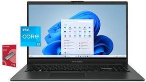 ASUS Vivobook Go 15.6 FHD Laptop, 8-Core Intel i3 Processor, 8GB RAM, 128GB Storage + 1TB Portable SSD, WiFi & BT, NanoEdge Display, Fast Charge, Keypad, Webcam, USB-C, HDMI, Windows 11 Home