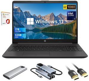 HP 15.6" FHD Laptop 16GB RAM 512 SSD, Intel Core i5-1335U(10 Cores 12 Threads) , Windows 11 Pro Laptop Computer for Business, College Student, HDMI, WIFI 6, include Lifetime Office