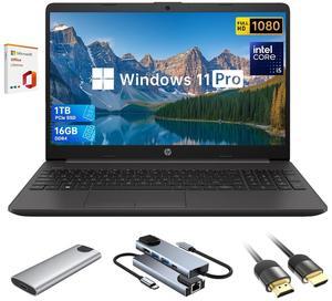 HP 15.6" FHD Laptop 16GB RAM 1TB SSD, Intel Core i5-1335U(10 Cores 12 Threads) , Windows 11 Pro Laptop Computer for Business, College Student, HDMI, WIFI 6, include Lifetime Office