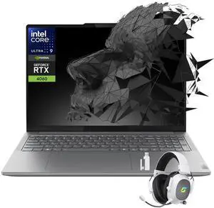 Lenovo Yoga Pro 9i 16" Laptop, Intel Core 9 185H, NVIDIA GeForce RTX 4060, 3.2K Mini-LED 165Hz 1200-nits 100%sRGB Touchscreen Display, 32GB LPDDR5X RAM, 1TB PCIe 4.0 SSD, Win 11 Home, w/Accessory