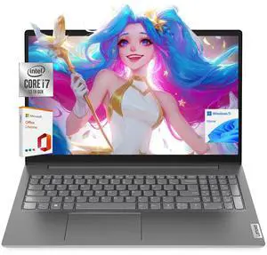 Lenovo V15 Gen4i Laptop Computer, 15.6" FHD Laptop PC for Student & Business,Intel Core i7-13620H, 16GB RAM, 512GB SSD, Webcam, Wi-Fi 6,w/Accessory, with Lifetime Office Win 11 Home
