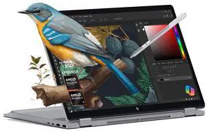 HP 2025 New Envy x360 2-in-1 Laptop, OmniBook X Flip 14" Touchscreen 2K IPS Display, AMD Ryzen AI 7 350, 24GB LPDDR5X RAM, 1TB Gen 4 SSD, Copilot AI, WiFi 6E, w/Microsoft Surface Pen, Win 11 Home