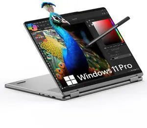 Lenovo Yoga 7 7i 2-in-1 Laptop 16" FHD+ Touchscreen, AMD Ryzen 7 8840HS, 16GB RAM, 1TB SSD, Stylus Pen Included, AI PC, Backlit KB, FP Reader, FHD IR Webcam, Wi-Fi 6E, Windows 11 Pro, Arctic Gray