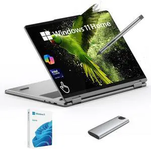 Lenovo Yoga 7i 2-in-1 Laptop 16" 2K Touchscreen AI Copilot+ PCIntel Core Ultra5, 16GB RAM, 512GB SSD + 256GB Portable SSD, Wi-Fi7, Thunderbolt4, Fingerprint, Webcam, w/Stylus Pen, Win 11 Home