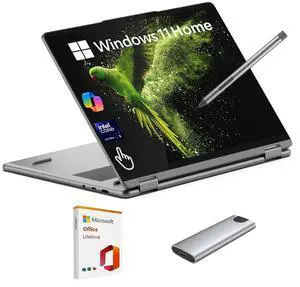 Lenovo Yoga 7i 2-in-1 Laptop, 16" 2K Touchscreen AI Copilot+ PC, Core Ultra 5 226V (Beats i7-1355U), 16GB RAM, 512GB SSD + 256GB Portable SSD, Lifetime Office + Stylus Pen, WiFi 7, Win11 Home