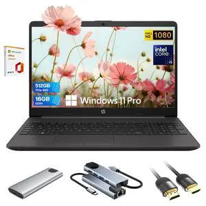 HP i5 Business Student Laptop Computer, 15.6" FHD, 13th Gen Intel Core i5-1335U(Beat i7-1255U), Laptop with Lifetime Microsoft Office, 16 GB RAM 512GB SSD+256 GB, WiFi 6E, Windows 11, Ethernet, HDMI