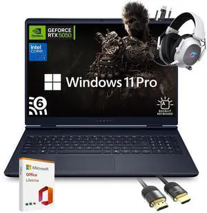 Dell Alienware 16 Aurora Gaming Laptop AC16250, 16" WQXGA Display, NVIDIA GeForce RTX 5050, Intel Core 7-240H, 32GB RAM, 1TB SSD, Backlit Keyboard, with Mytrix Assy Office Lifetime, Wins 11 Pro