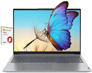 Lenovo ThinkBook 16 Gen 7 Business Laptop, 16" IPS WUXGA Display, AMD Ryzen 5 7533HS(Beat i7-1355U), 16GB DDR5 RAM, 1TB SSD, Ethernet RJ-45, Fingerprint Reader, Copilot+ PC, Windows 11 Home