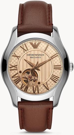 Emporio Armani AR60017 Automatic Brown Leather Men's Watch
