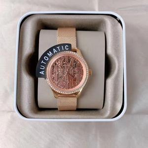 Fossil BQ3713 Rye Automatic Rose Gold-Tone Stainless Steel Mesh Watch