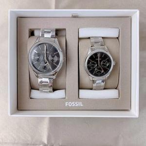 Fossil BQ2644SET His and Her Multifunction Stainless Steel Watch Set