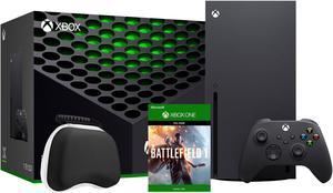 2020 Newest X Gaming Console Bundle  1TB SSD Black Xbox Console and Wireless Controller with Battlefield 1 Full Game and Xbox Controller Protective Hard Shell Case