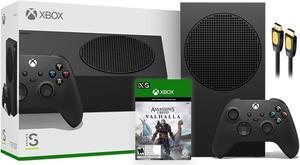 Microsoft Xbox Series S 1TB Black Console and Wireless Controller Bundle with Assassin's Creed: Valhalla Full Game and Mytrix High Speed HDMI