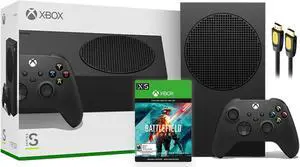 Microsoft Xbox Series S 1TB Black Console and Wireless Controller Bundle with Battlefield: 2042 Full Game and Mytrix High Speed HDMI