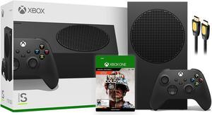 Microsoft Xbox Series S 1TB Black Console and Wireless Controller Bundle with Call of Duty Black Ops Cold War Full Game and Mytrix High Speed HDMI