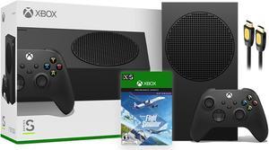 Microsoft Xbox Series S 1TB Black Console and Wireless Controller Bundle with Flight Simulator Full Game and Mytrix High Speed HDMI