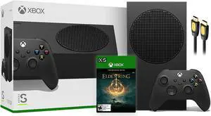 Microsoft Xbox Series S 1TB Black Console and Wireless Controller Bundle with Elden Ring Full Game and Mytrix High Speed HDMI