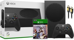 Microsoft Xbox Series S 1TB Black Console and Wireless Controller Bundle with Overwatch 2 Waypoint Pack and Mytrix High Speed HDMI