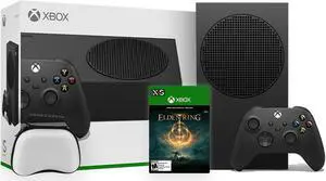 Microsoft Xbox Series S 1TB Black Console and Wireless Controller Bundle with Elden Ring Full Game and Mytrix Controller Protective Case