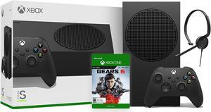 Microsoft Xbox Series S 1TB Black Console and Wireless Controller Bundle with Gears 5 Full Game and Mytrix Chat Headset