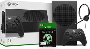 Microsoft Xbox Series S 1TB Black Console and Wireless Controller Bundle with Sea of Thieves Full Game and Mytrix Chat Headset